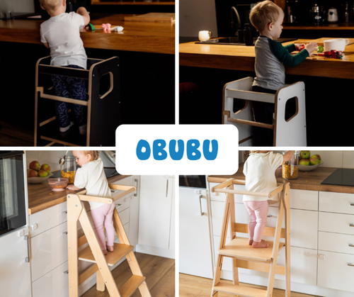 Kitchen helper – przewodnik po wyborze bezpiecznego podestu dla dziecka | obubu.pl