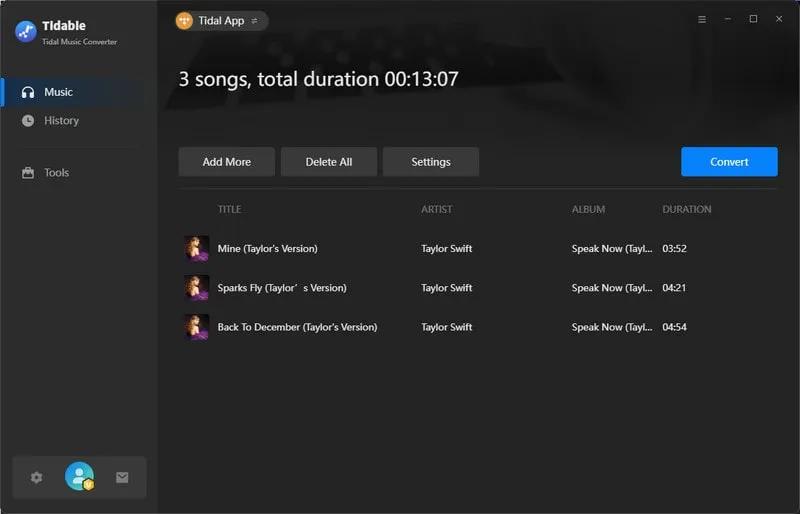 Zarządzanie plikami Tidal