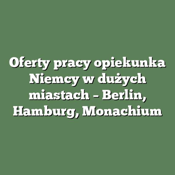 Doświadczenie zawodowe opiekunek