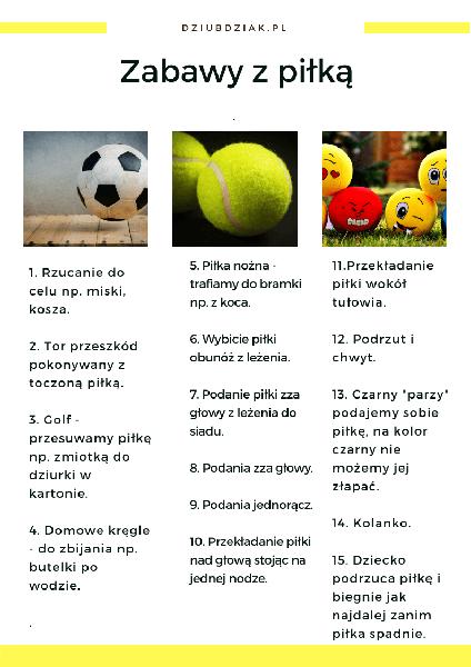 Zabawy integracyjne z piłką