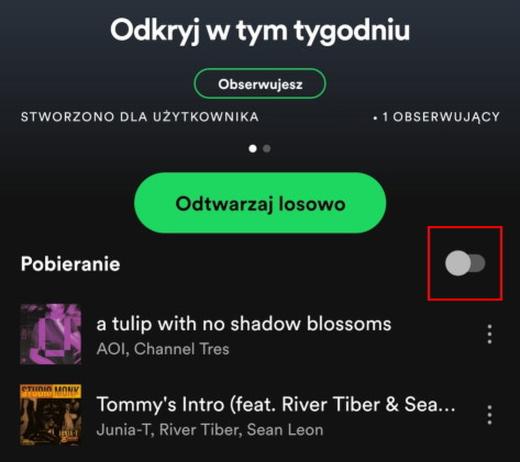 Aktualizacja aplikacji Spotify