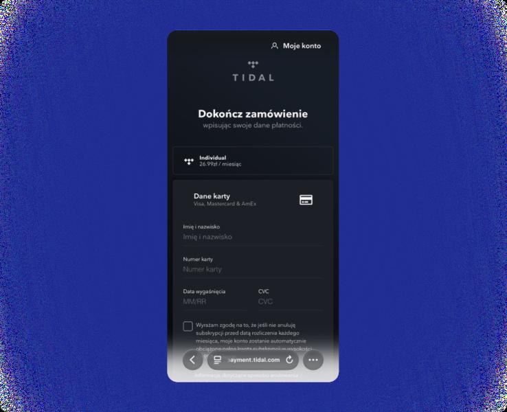 Subskrypcje Tidal