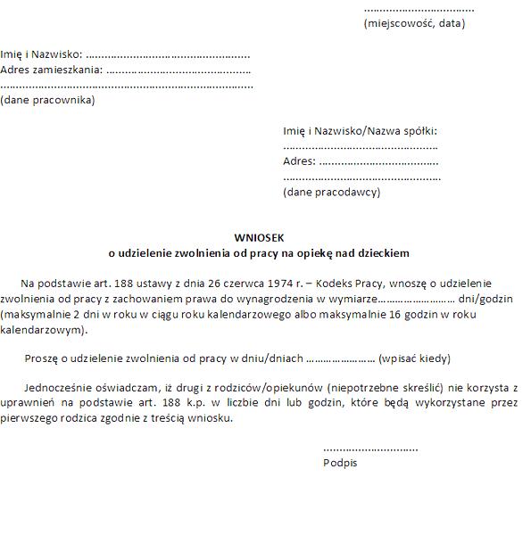 Urlop ojcowski i rodzicielski